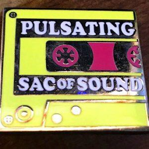 The Pulsating Sac Of Sound Enamel Cassette Pin