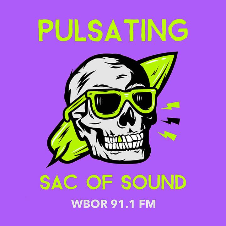 The Pulsating Sac Of Sound Surf Skull Logo