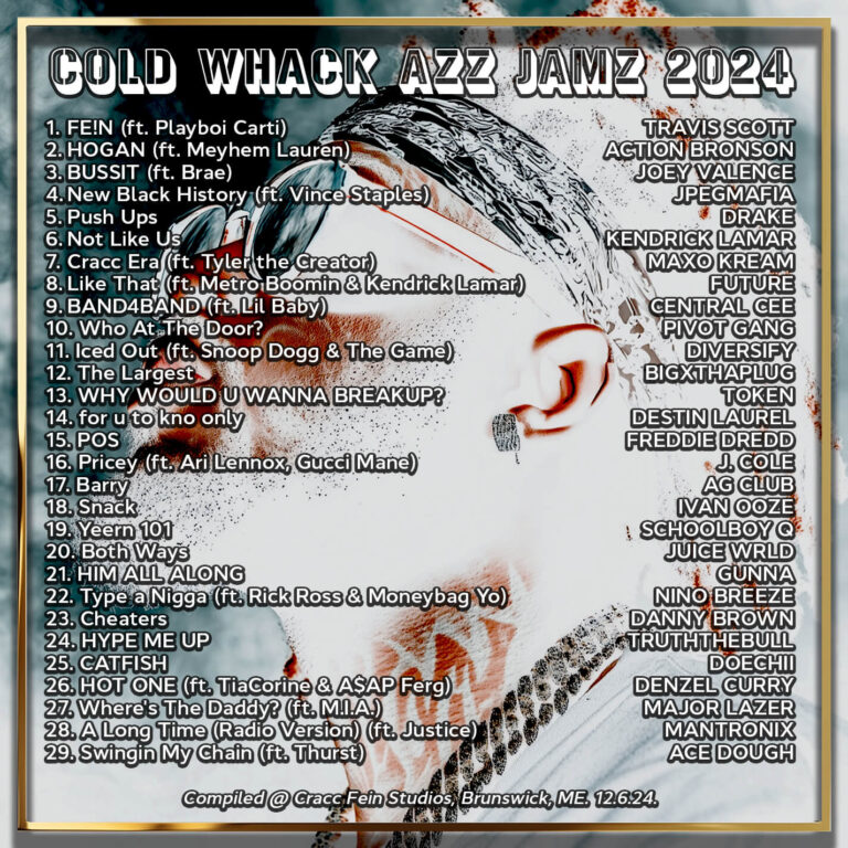 Cold Whack Azz Jamz 2024 back