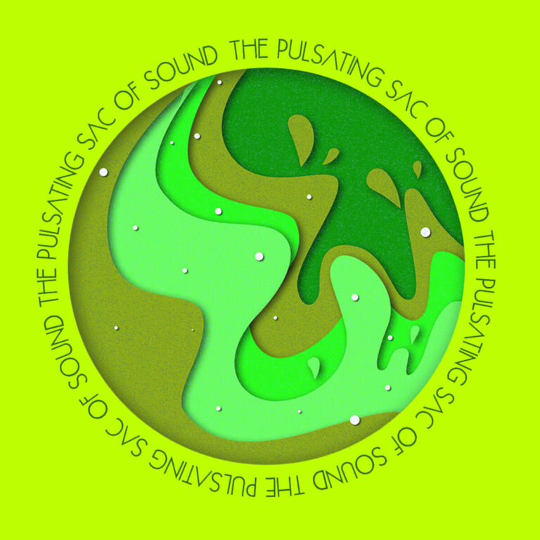 The Pulsating Sac of Sound Logo - Papercut Globe 2023