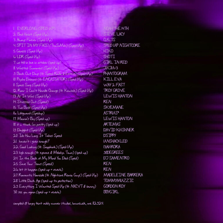 sped up version back