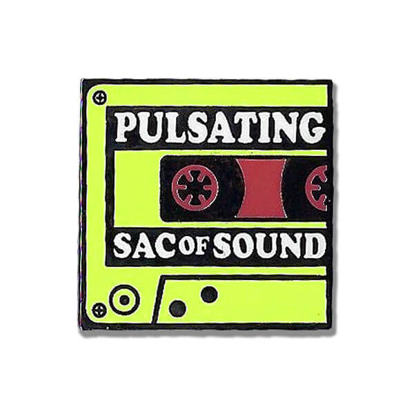 The Pulsating Sac of Sound Cassette Enamel Pins